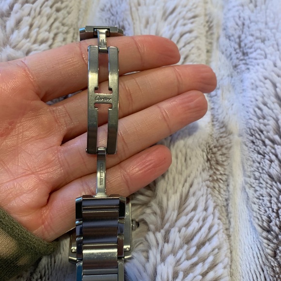 Cartier Women’s Tank Watch size SM stainless steel. Timeless, classy, elegant main image 4